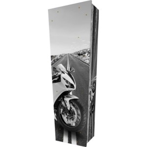 The Open Road / Motorcycles / Motorbikes - Personalised Picture Coffin with Customised Design.